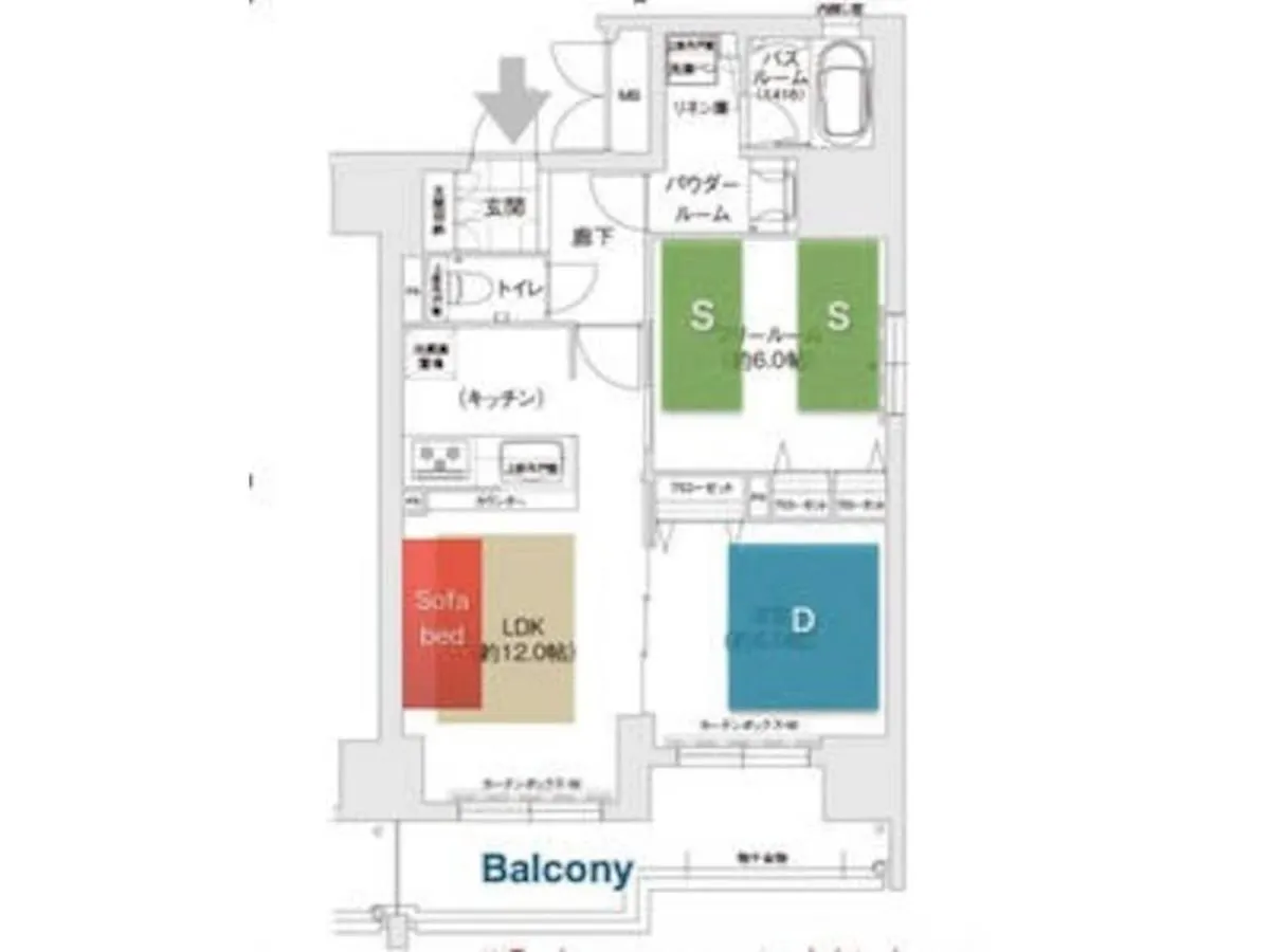 아파트 Crystal Exe Nihonbashi Room 406 - Vacation Stay 11970 오사카